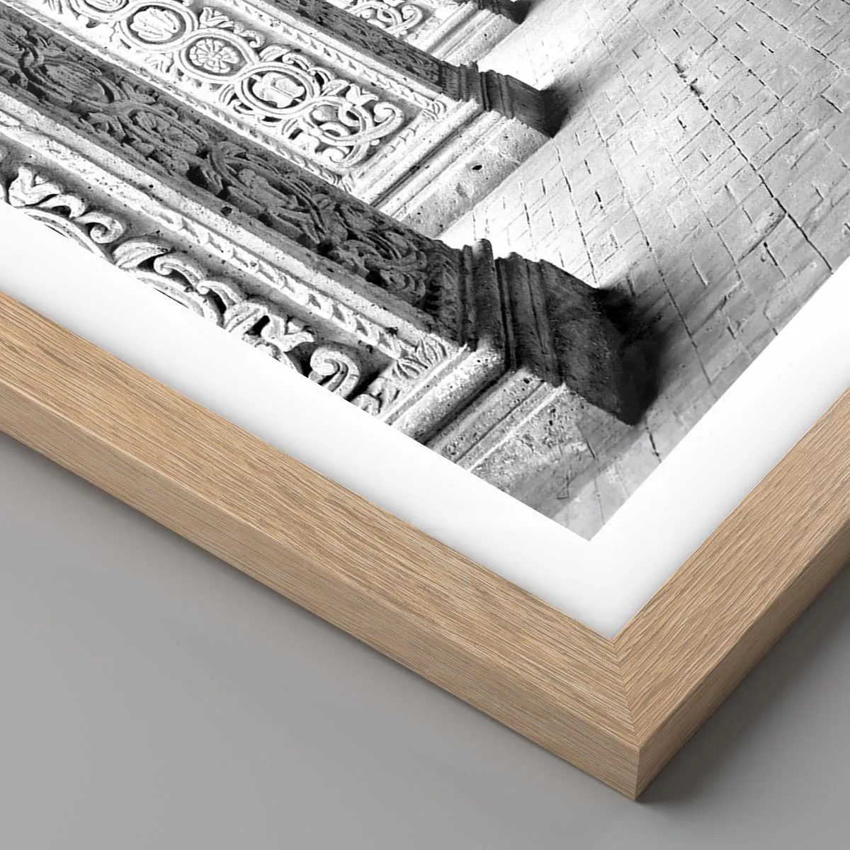 Poster in light oak frame - Where is this Going...? - 40x30 cm