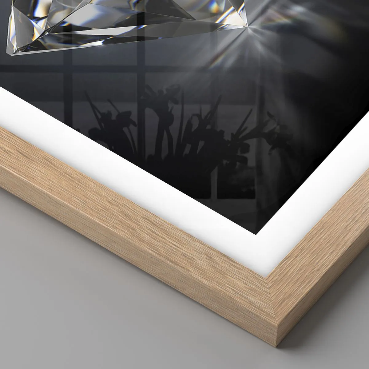 Plakát v rámu světlý dub - Best girls friend - 30x30 cm