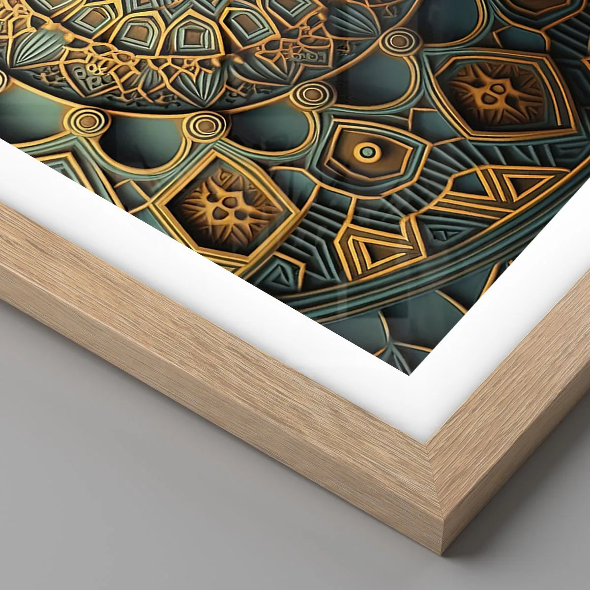 Poszter világos tölgy keretben - Egy arab éghajlaton - 30x30 cm