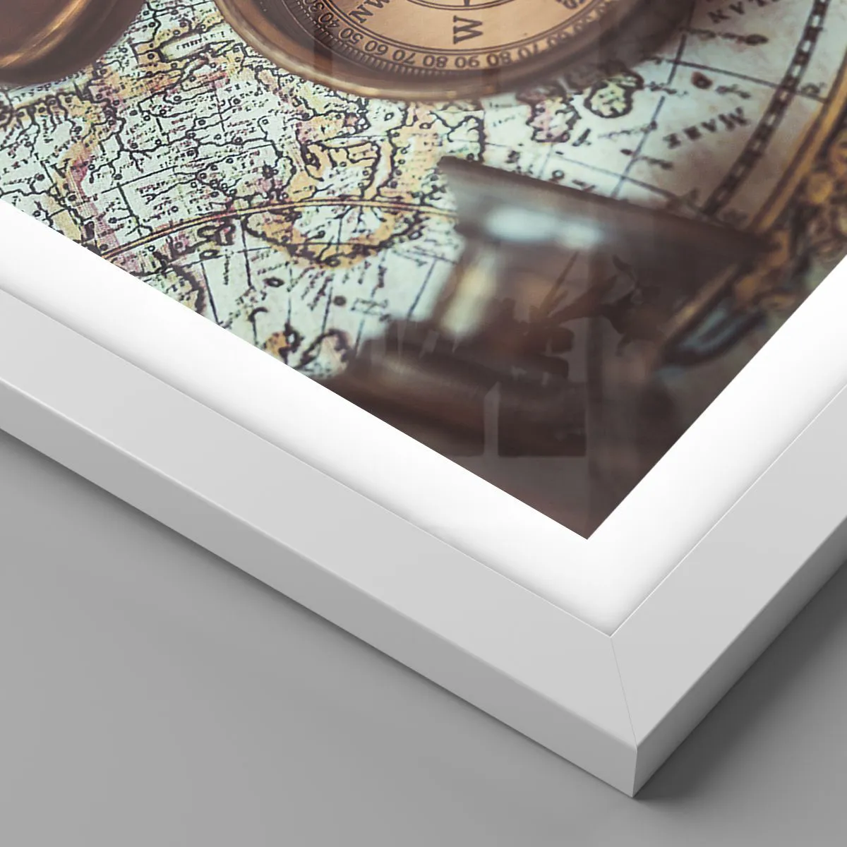 Plakát v bílém rámu - Pro dobrodruha - 91x61 cm