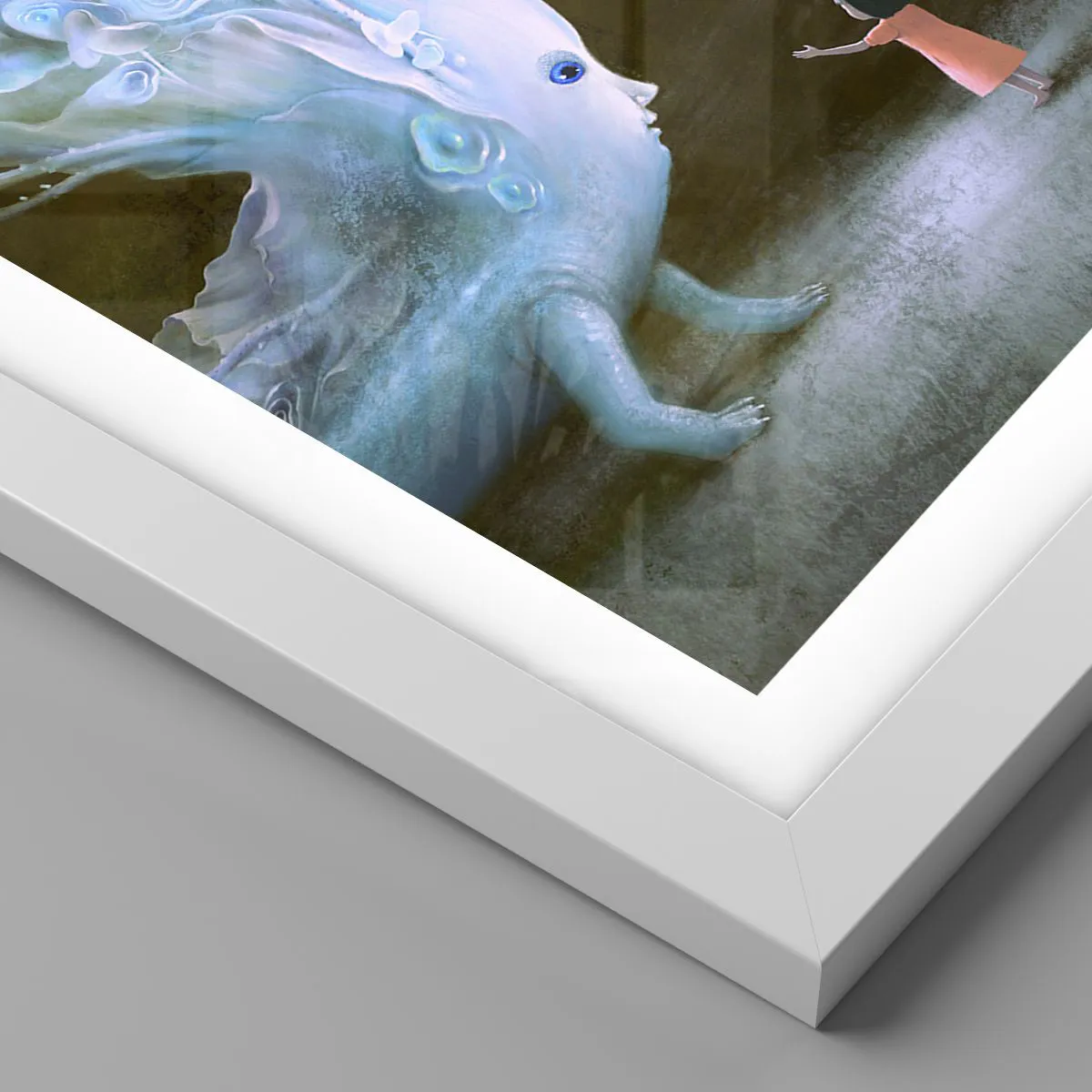 Poster in white frmae - Fantastic Encounter - 40x50 cm