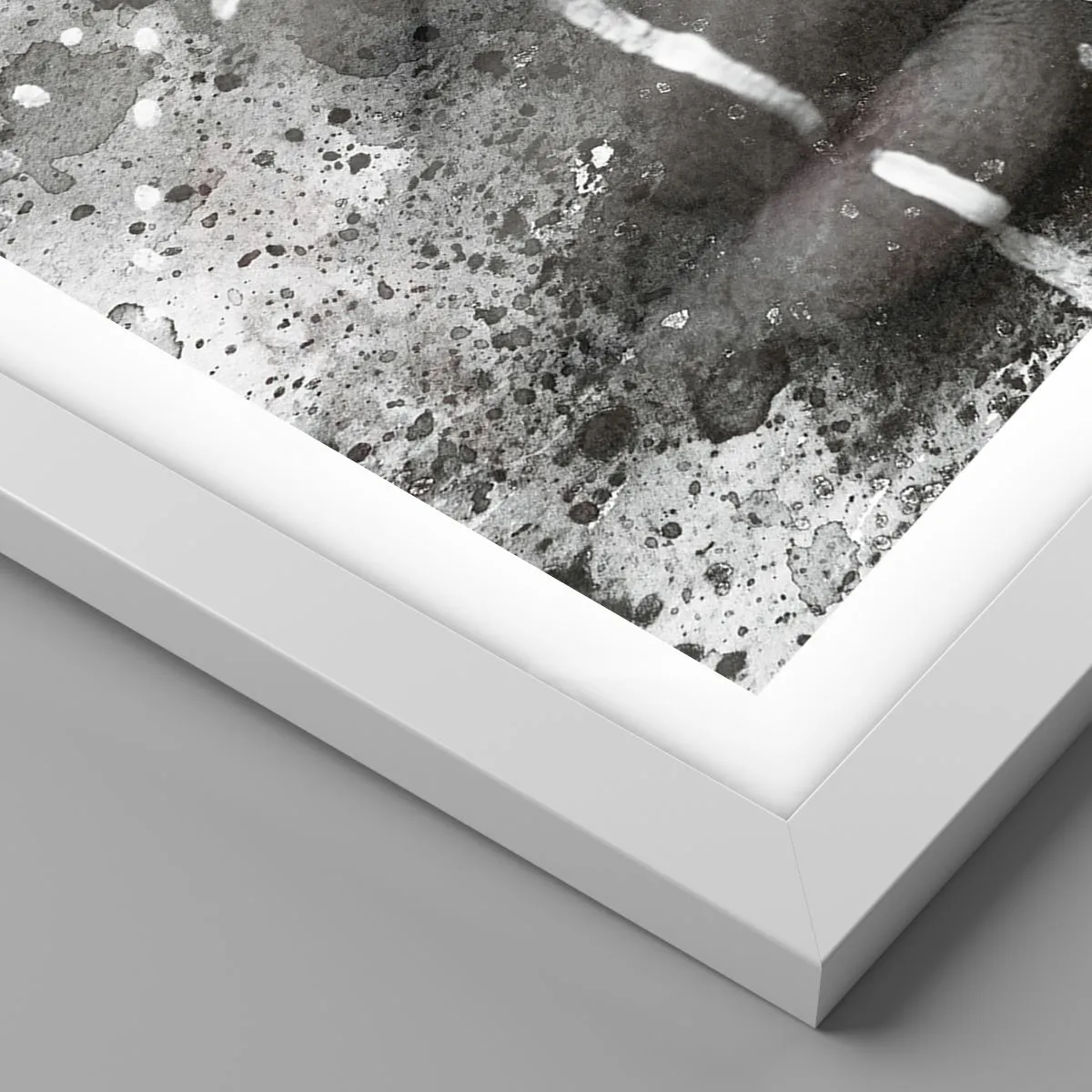 Poster in einem weißen Rahmen - Entdecke den Urgeist - 91x61 cm