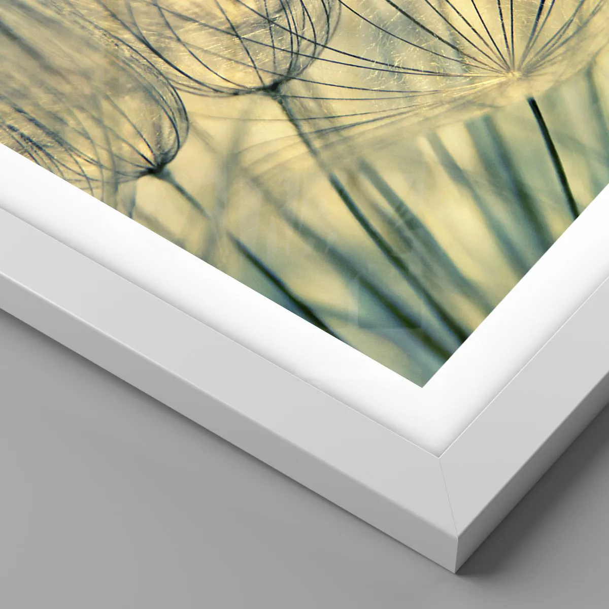 Affiche dans un cadre blanc - Poster - En attente du vent - 100x70 cm