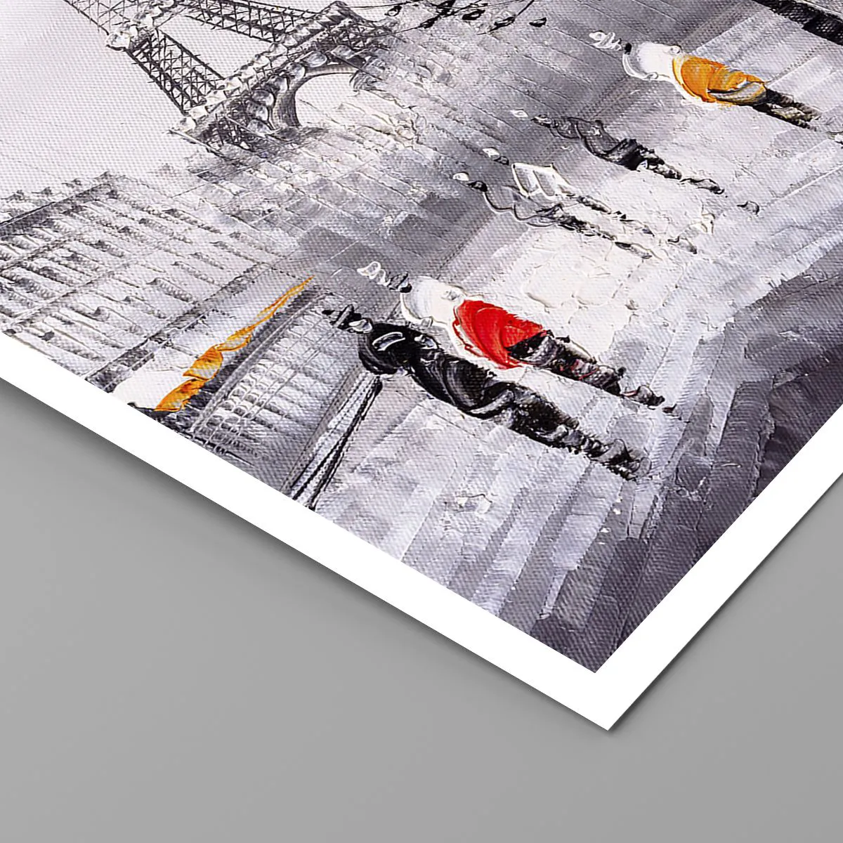 Affisch - Promenad i Paris - 50x50 cm