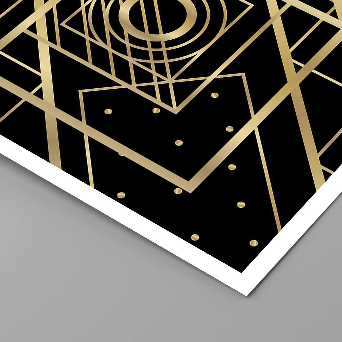 Poster - Golden Geometry - 50x40 cm