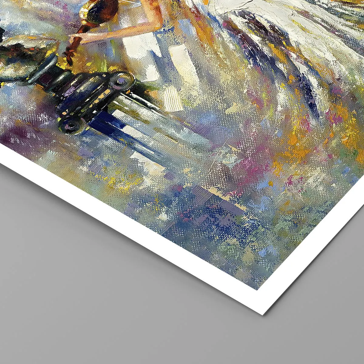 Póster - Escena abstracta de una mujer tocando el violín. - 50x70cm - Revivir con sentimiento - Decoración de pared moderna para salón y dormitorio ARTTOR