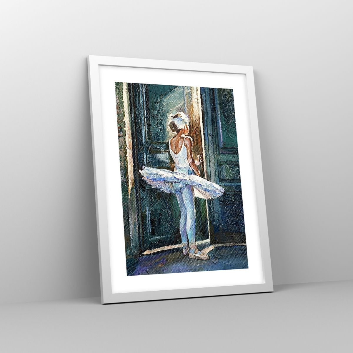 Poster da Parete Cornice Rovere Chiaro 70x100cm Ballerina Ragazza