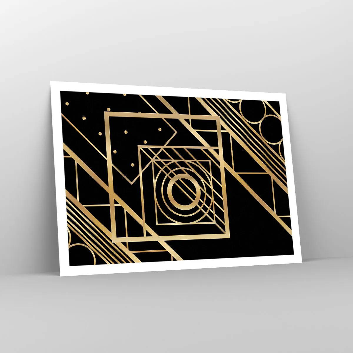 Affisch - Gyllene geometri - 100x70 cm