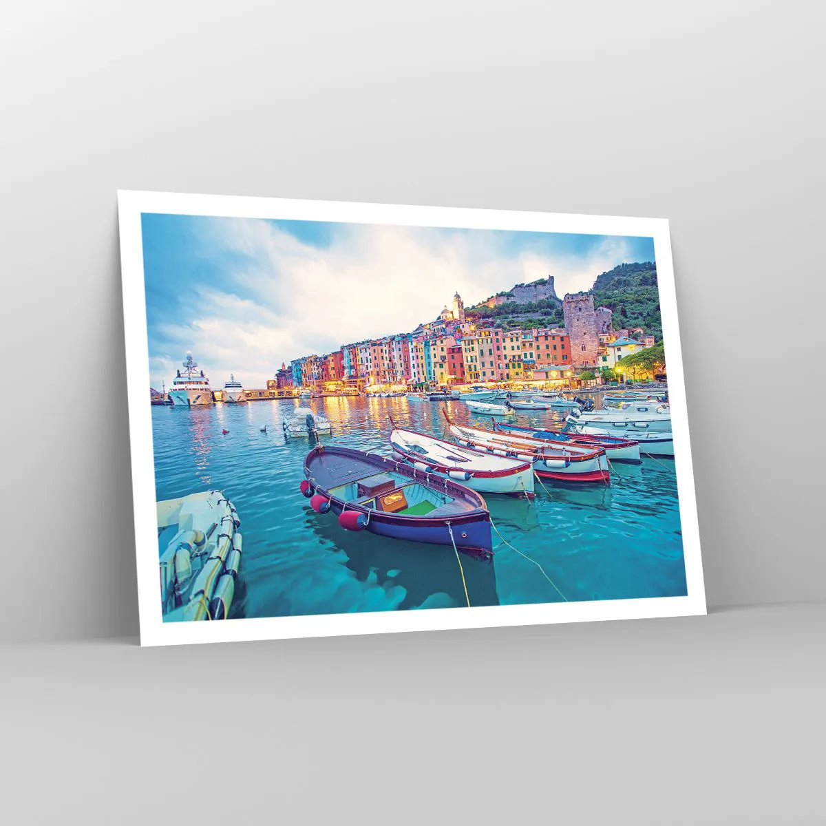 Poszter - Színes este a kikötőben - 100x70 cm