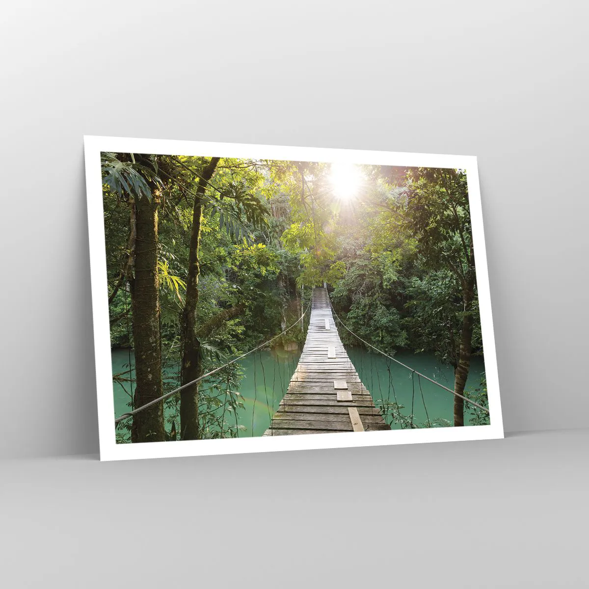 Poszter - Az azúrkék vízen át az azúrkék erdőbe - 100x70 cm