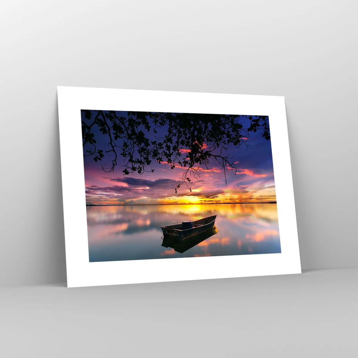 Affiche - Poster - "Tu sembles suspendu au milieu du ciel..." - 40x30 cm