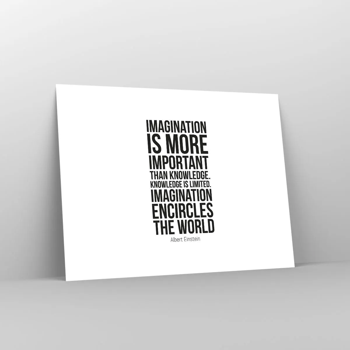 Poszter - Einstein a képzelet erejéről - 40x30 cm