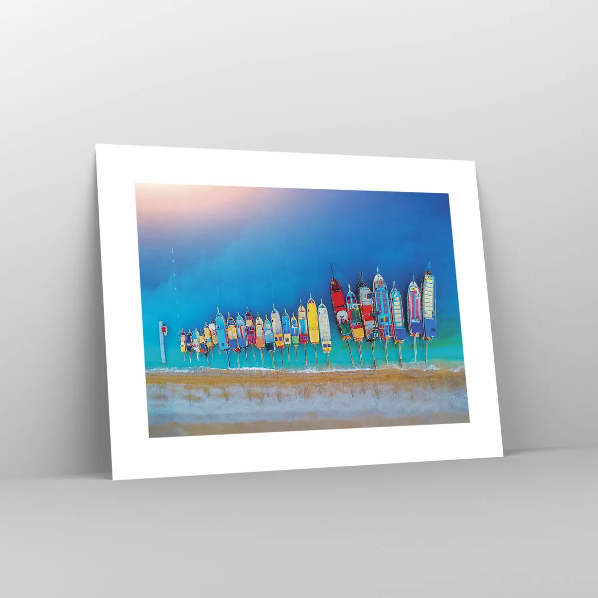 Affiche - Poster - Une vue à vol d'oiseau - 40x30 cm