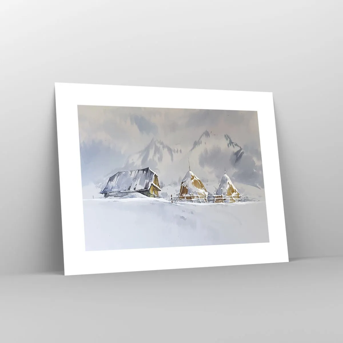 Poster - Într-o vale înzăpezită - 40x30 cm