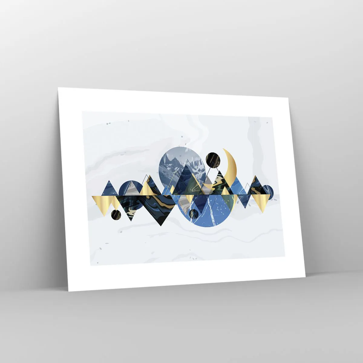 Poster - Geometrisch landschap - 40x30 cm
