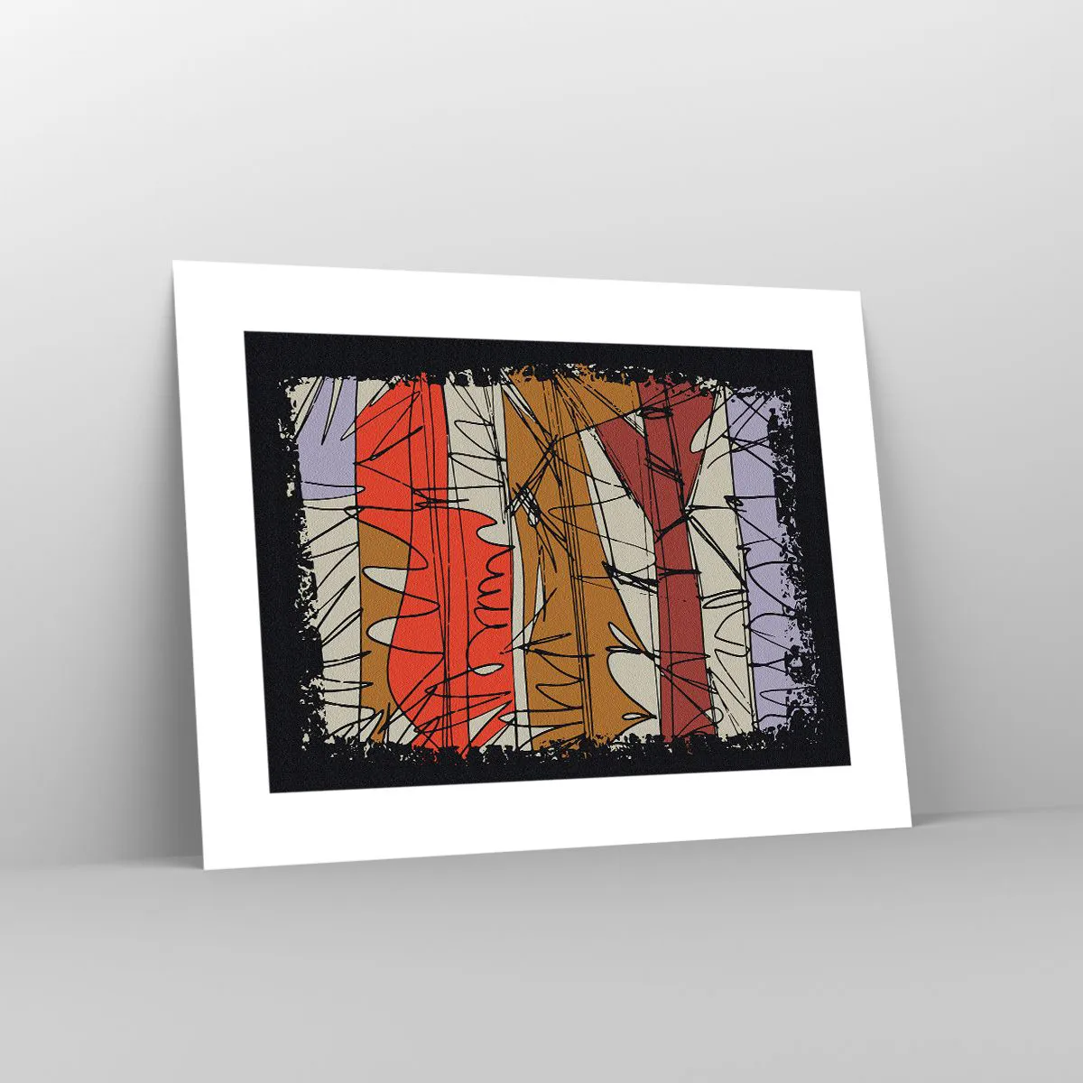 Affisch - Spontan komposition - 40x30 cm