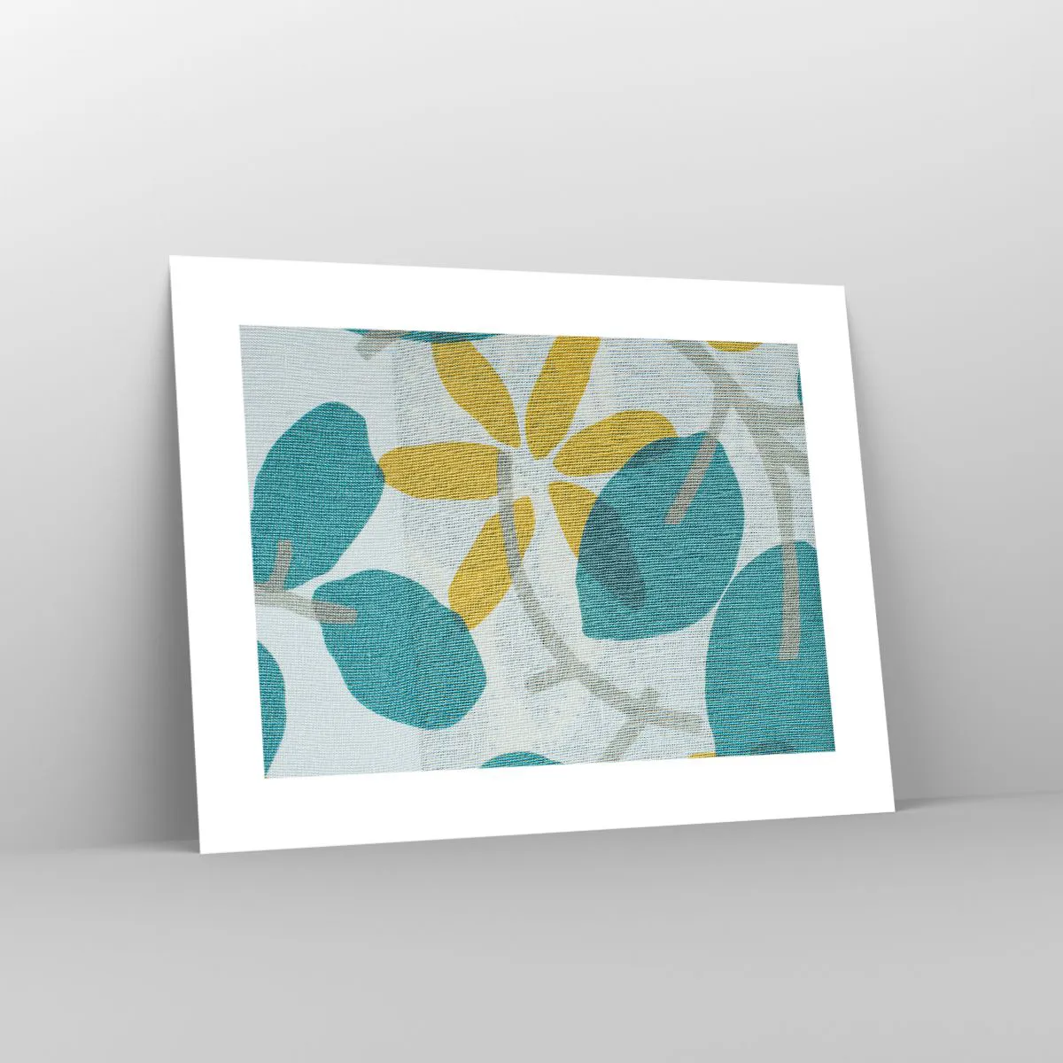 Poster - Unter den azurblauen Blättern - 40x30 cm