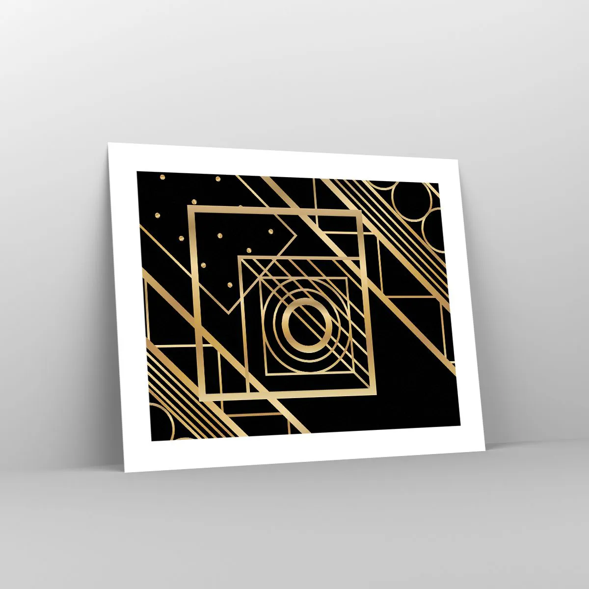 Poster - Golden Geometry - 50x40 cm