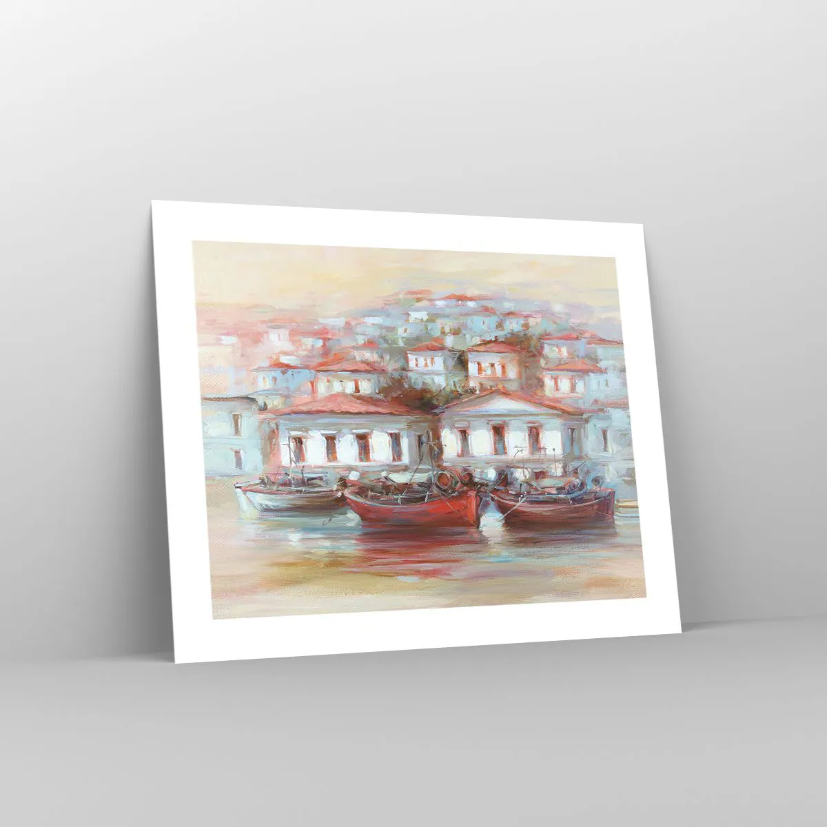 Affiche - Poster - Petite ville heureuse - 50x40 cm