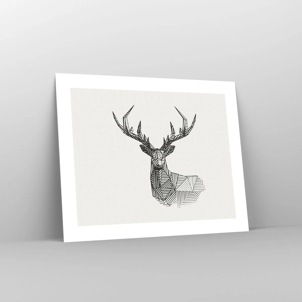 Poster - Derr in Cubist Style - 50x40 cm