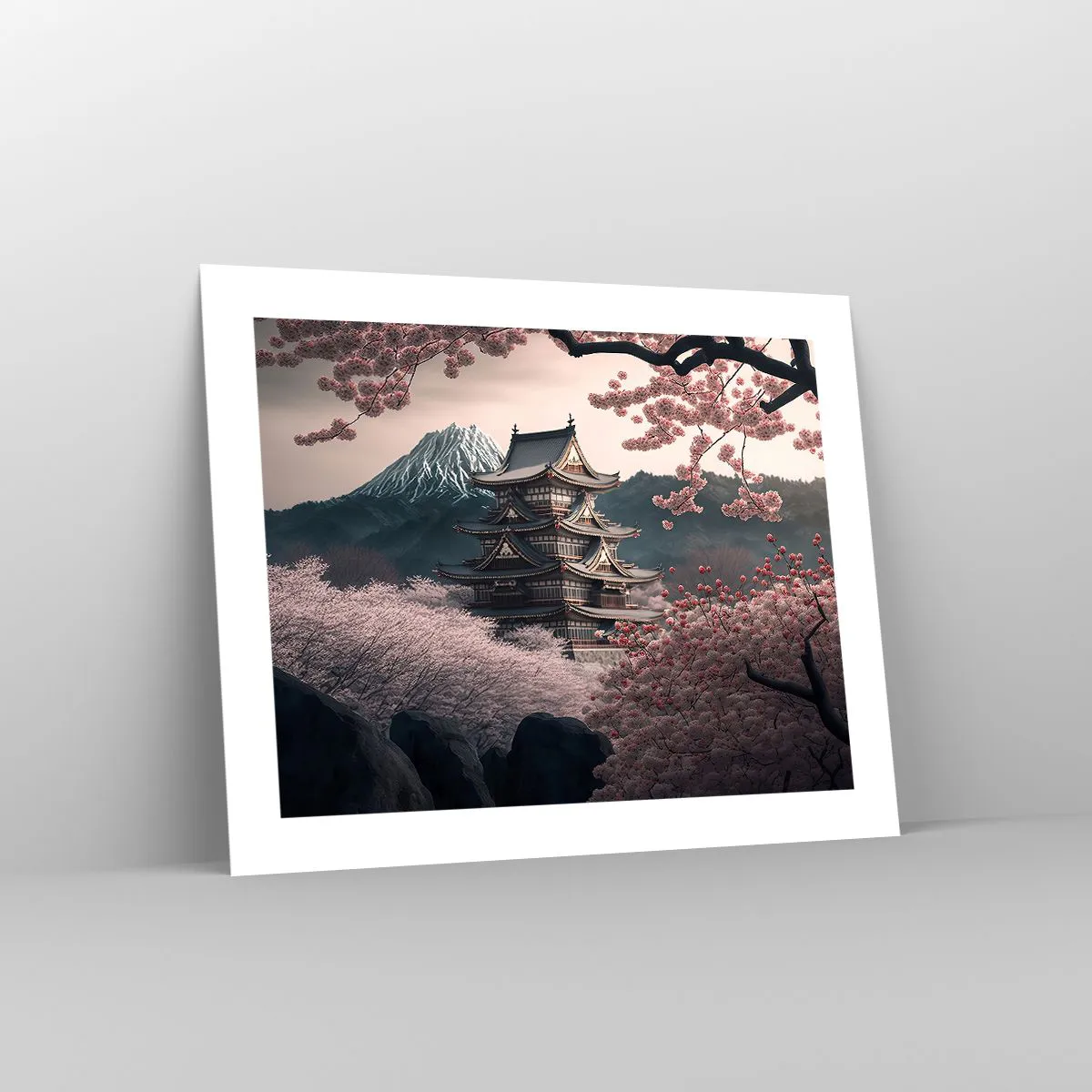 Plakat - Kraj kwitnącej wiśni - 50x40 cm