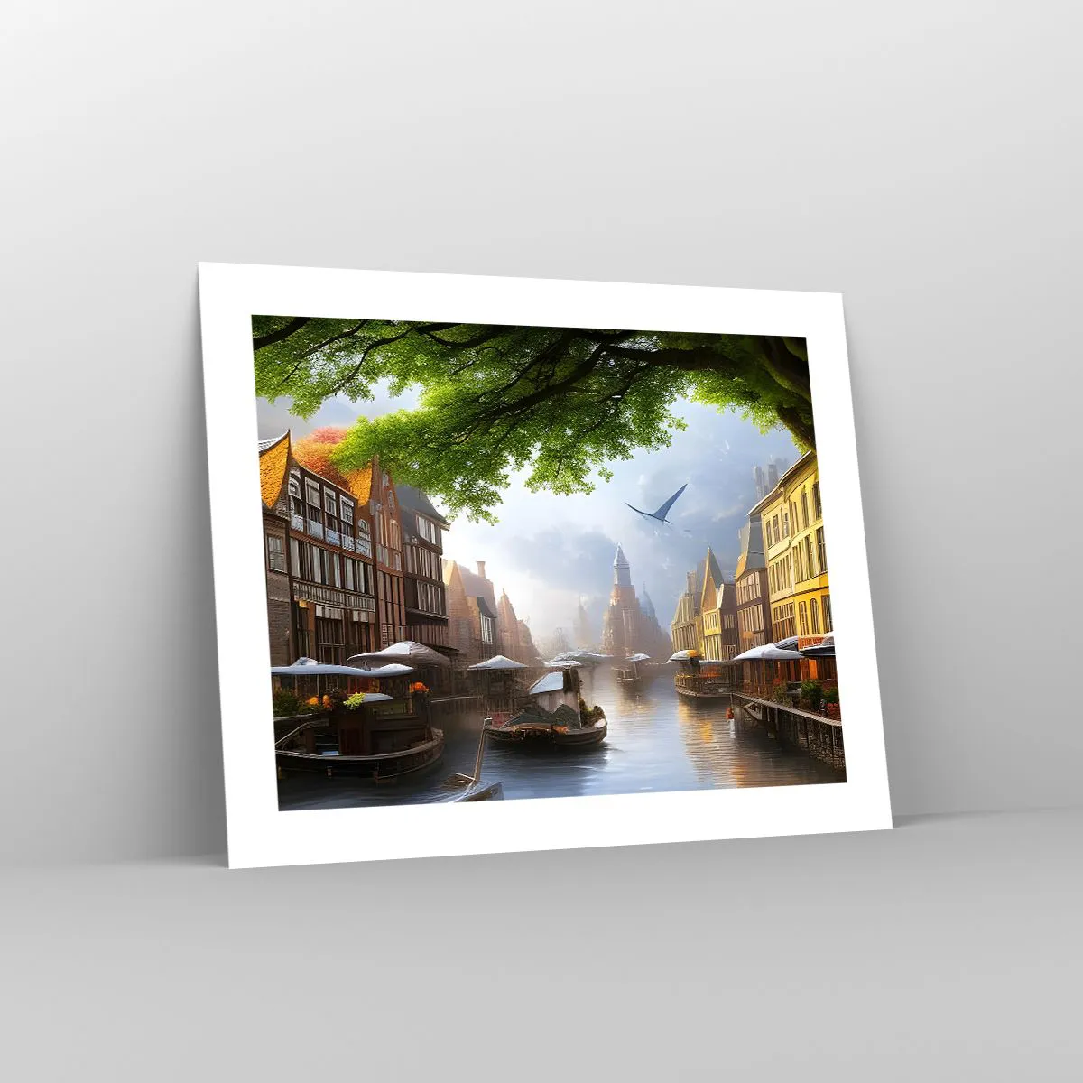 Affiche - Poster - Paysage urbain néerlandais - 50x40 cm