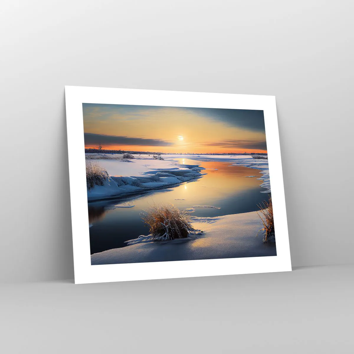 Póster - Atardecer de invierno - 50x40 cm
