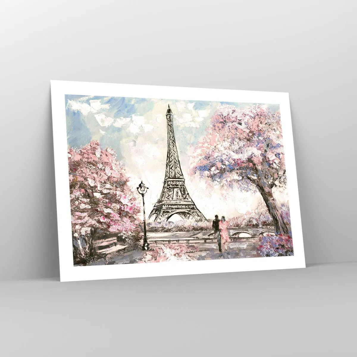 Affisch - Aprilpromenad i Paris - 70x50 cm