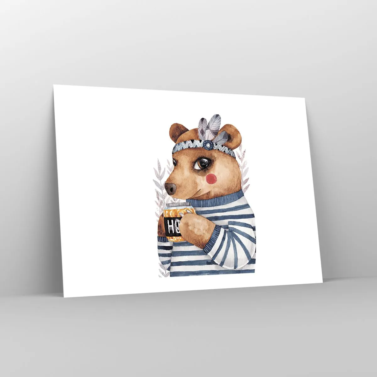 Poster - Sweet Lady Bear - 70x50 cm