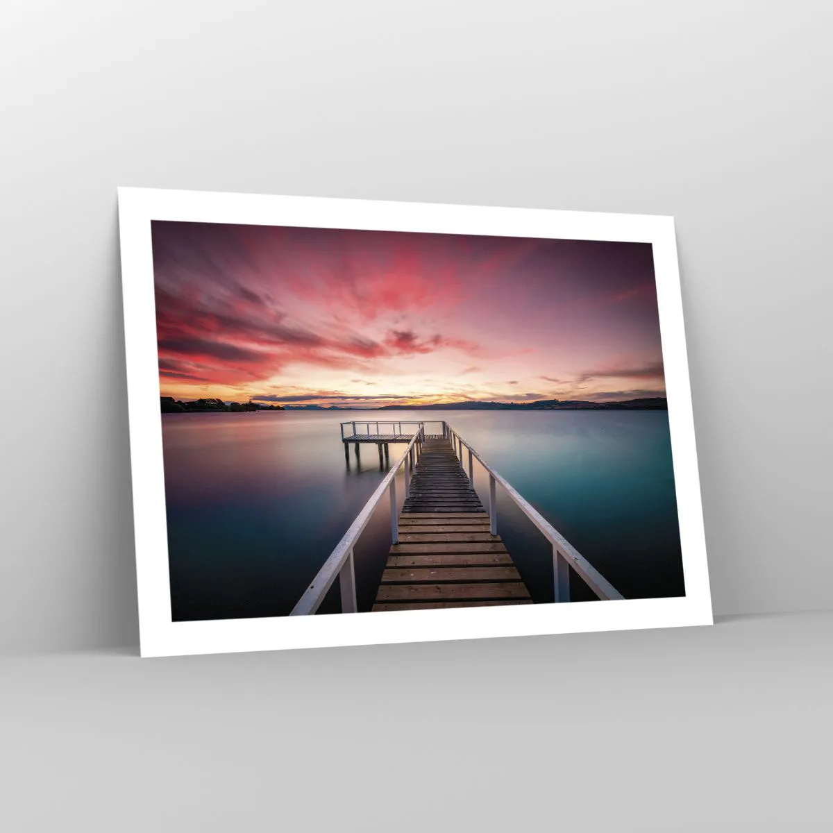 Affiche - Poster - La douce flamme du soir - 70x50 cm