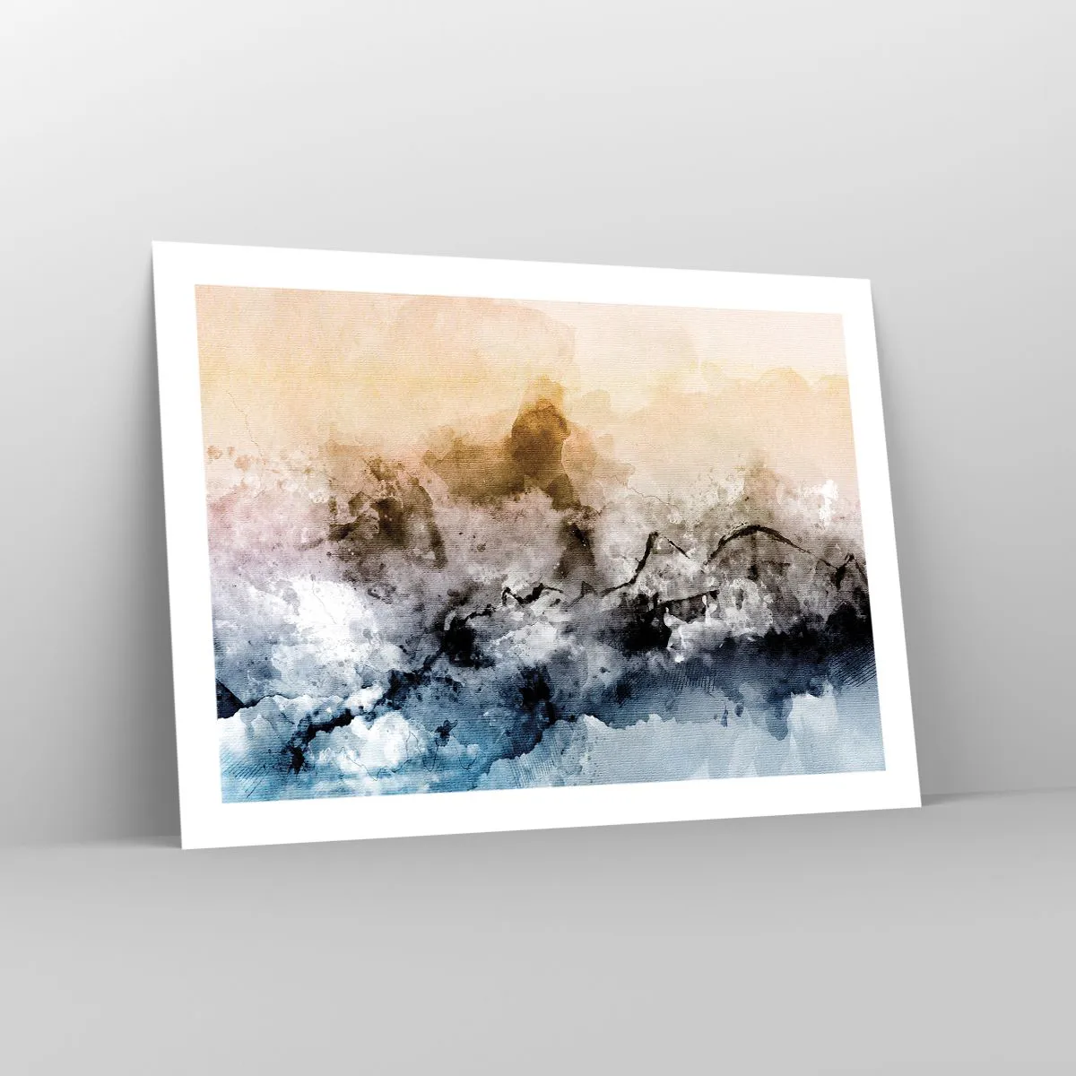 Plakát - Ponořené do mračna mlhy - 70x50 cm