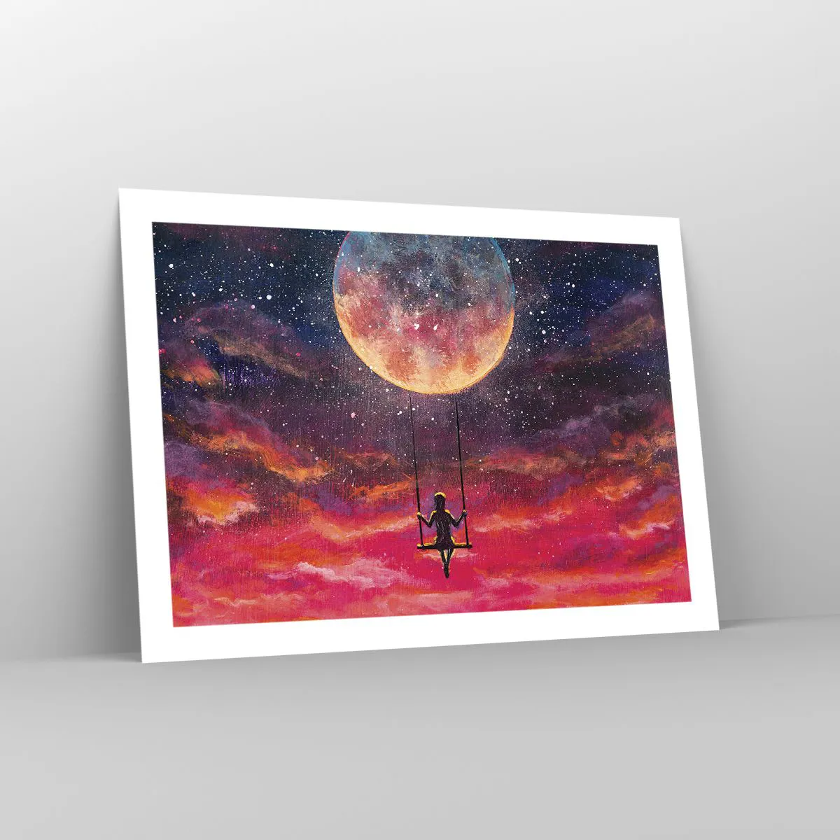 Poster - Cu capul în nori - 70x50 cm