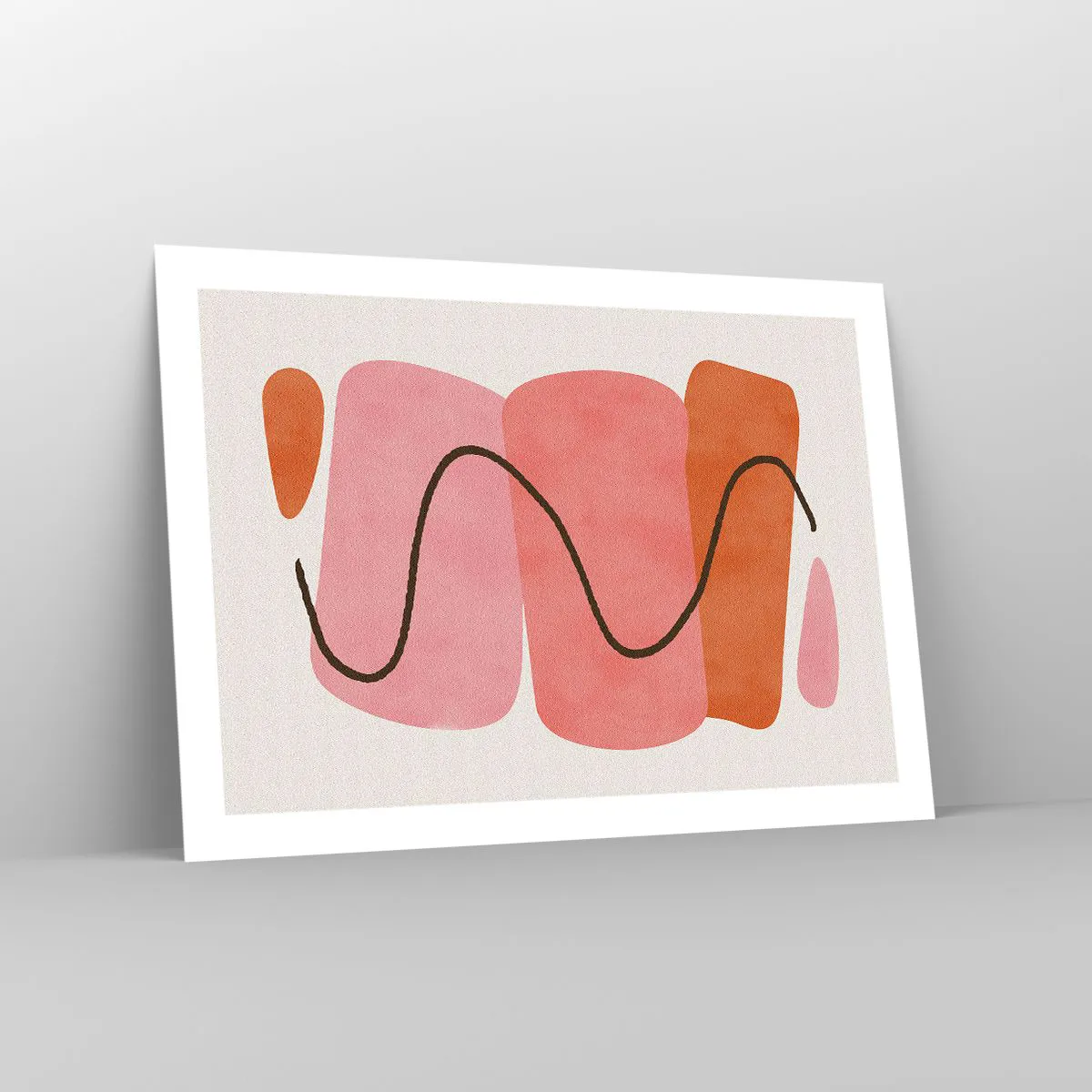 Poster - Gentle Movement of forms - 70x50 cm