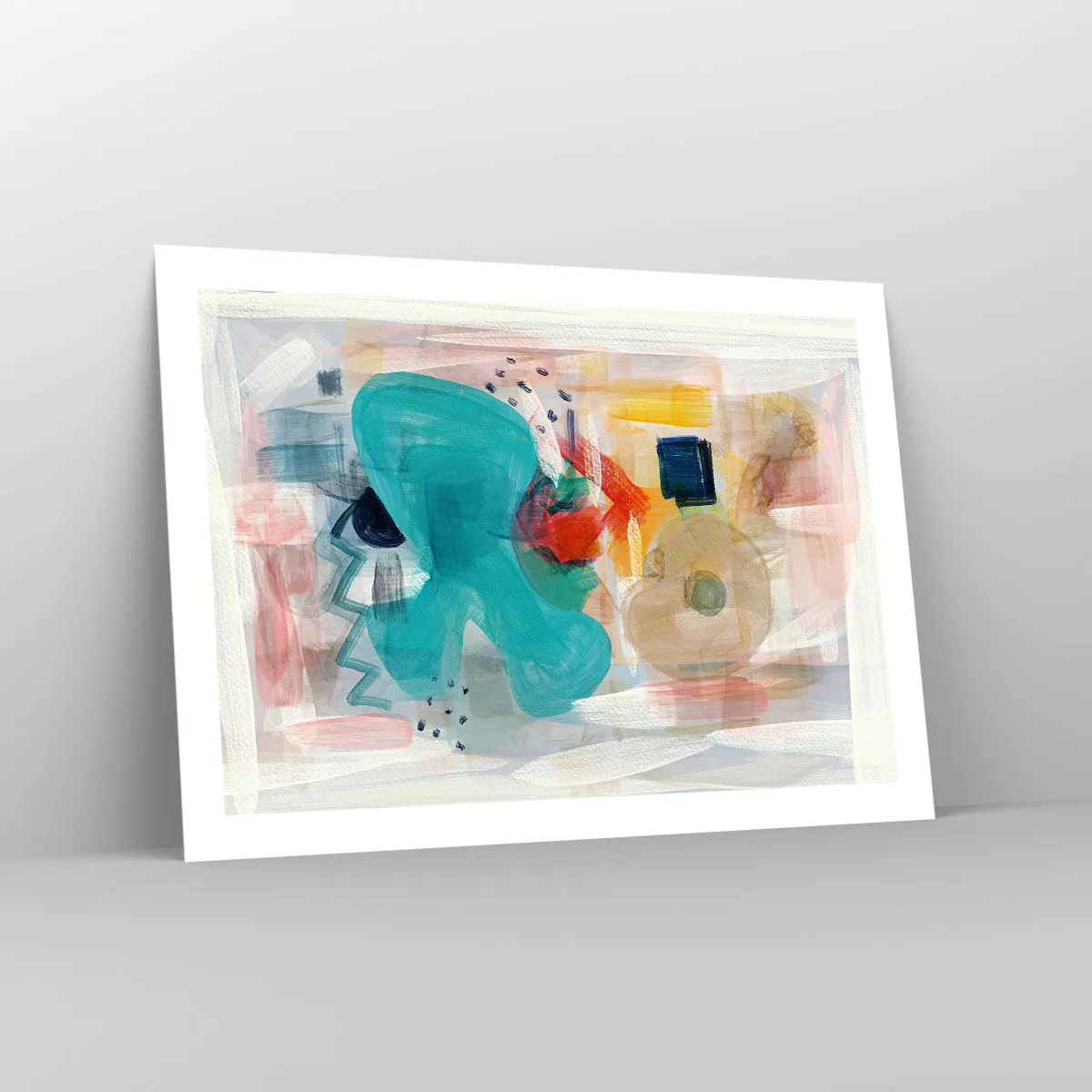 Affisch - Ett färgglatt spel - 70x50 cm