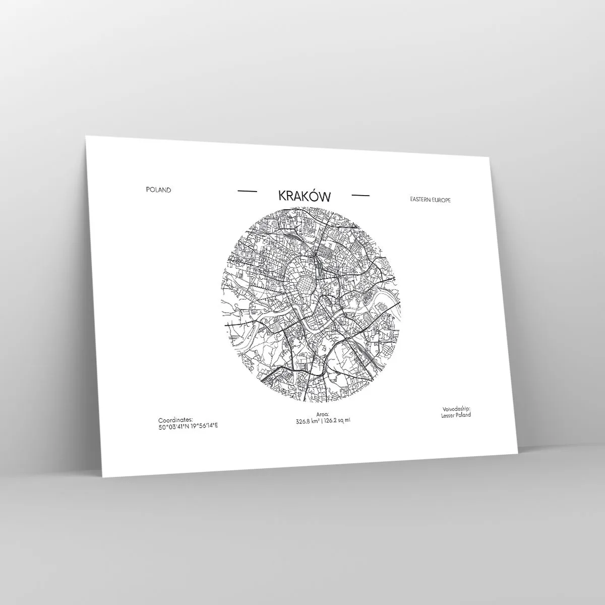 Poster - Anatomia di Cracovia - 70x50 cm