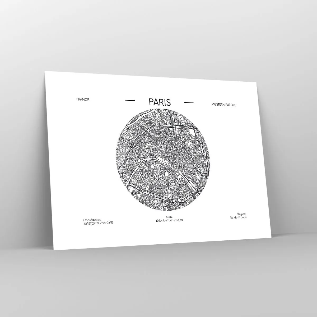 Poster - Anatomie von Paris - 70x50 cm