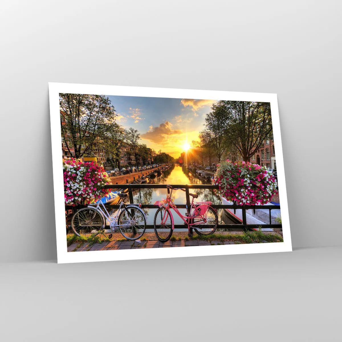 Poster - Spring Morning in Amsterdam - 91x61 cm