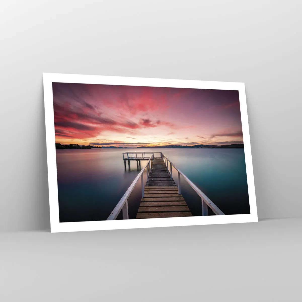 Affiche - Poster - La douce flamme du soir - 91x61 cm