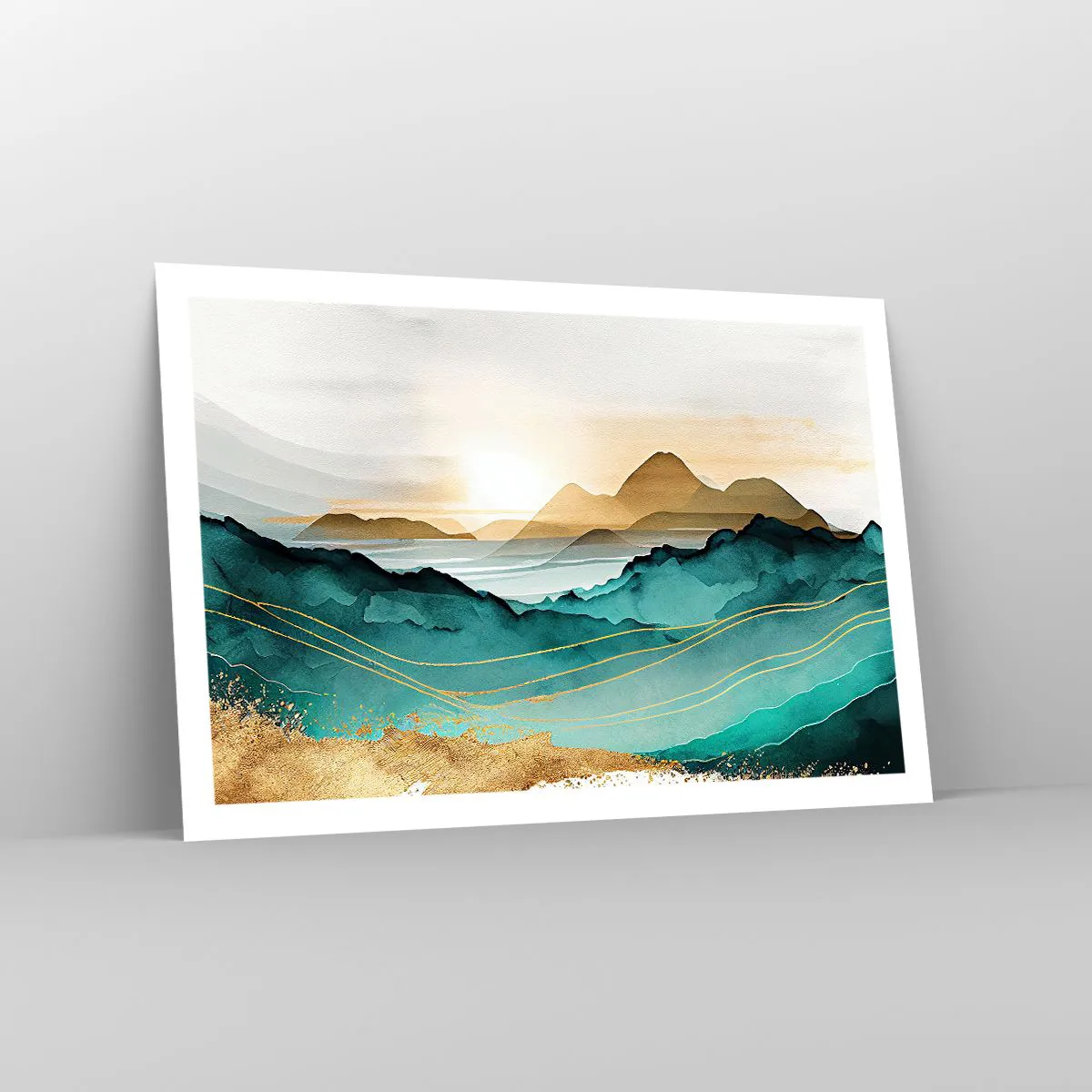 Poster - On the Verge of Abstract - Landscape - 91x61 cm