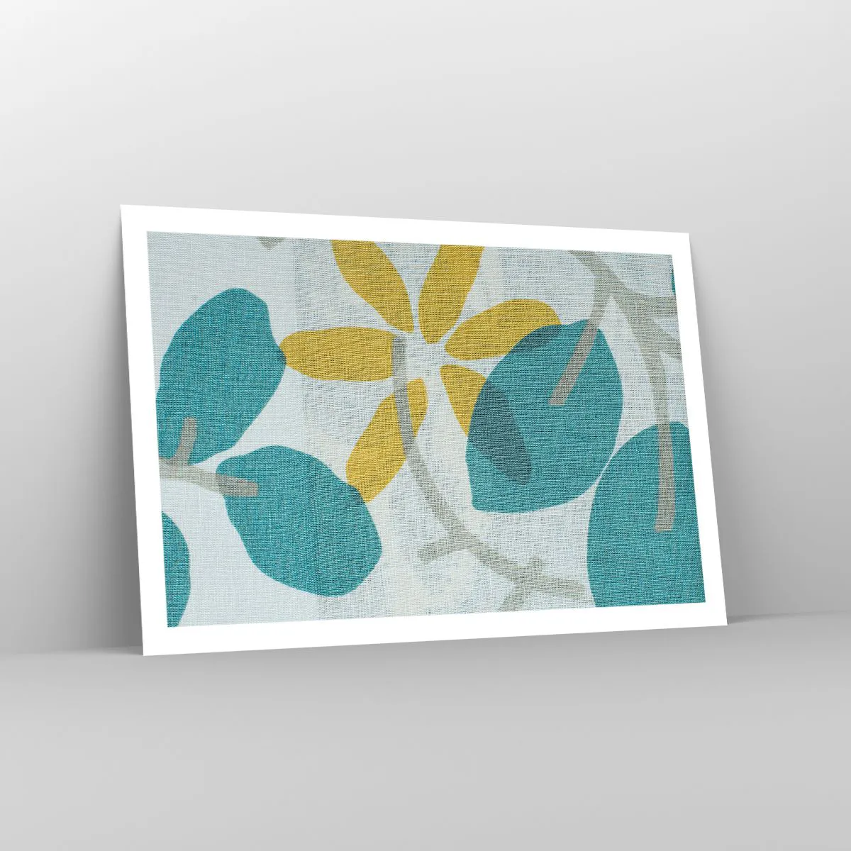 Poster - Unter den azurblauen Blättern - 91x61 cm