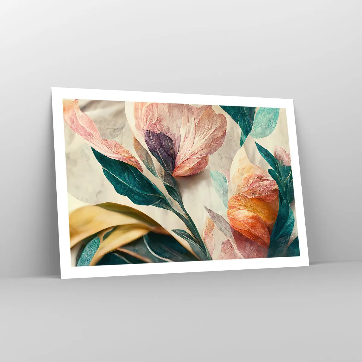 Poster - Blumen der südlichen Inseln - 91x61 cm