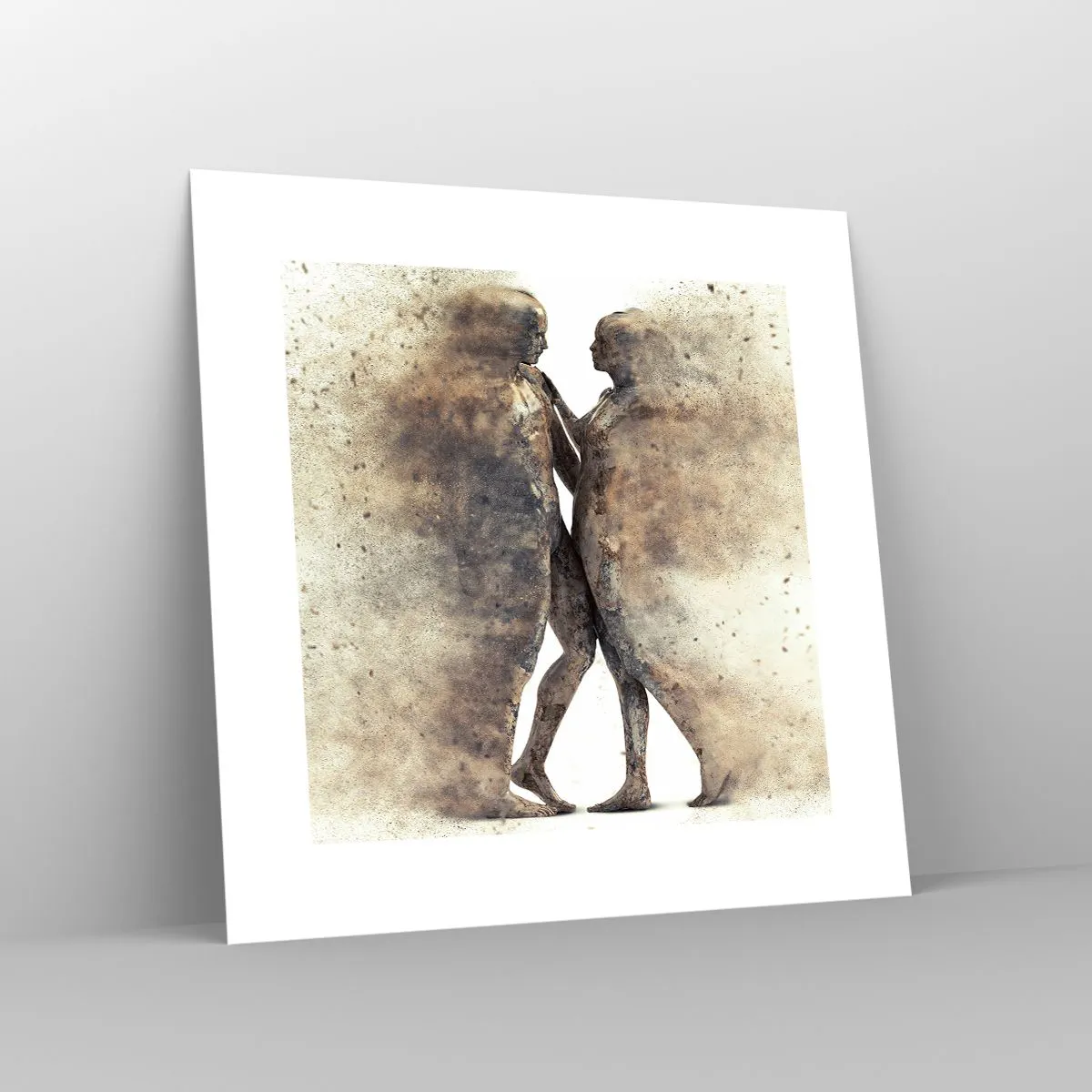 Plakat - Fra støv steg de til kærlighed - 30x30 cm