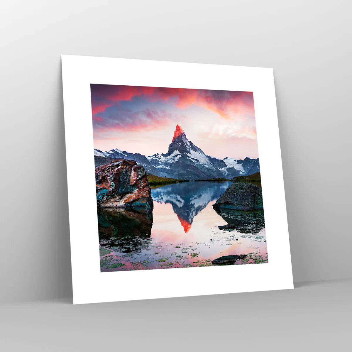 Plakát - Srdce hor je vřelé - 30x30 cm