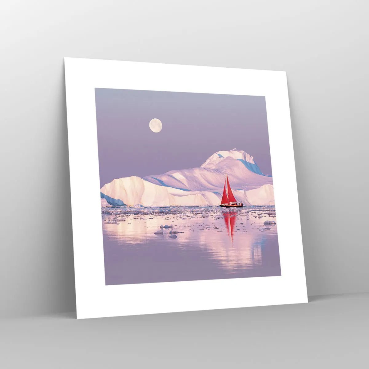 Affisch - Seglens glöd, isens kyla - 30x30 cm