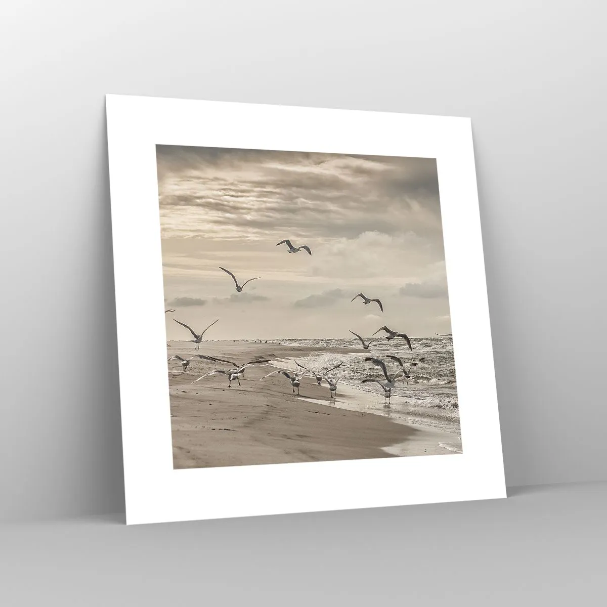 Poszter - A tenger hangja, a madarak éneke - 30x30 cm