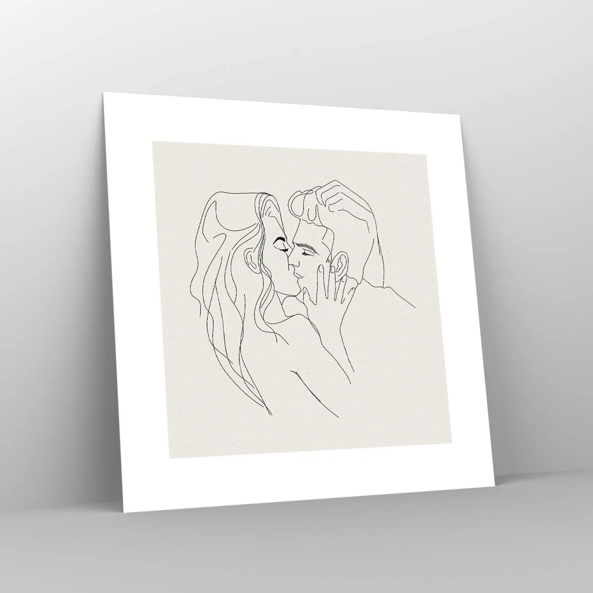 Affiche - Poster - Enlacé de sentiment - 30x30 cm