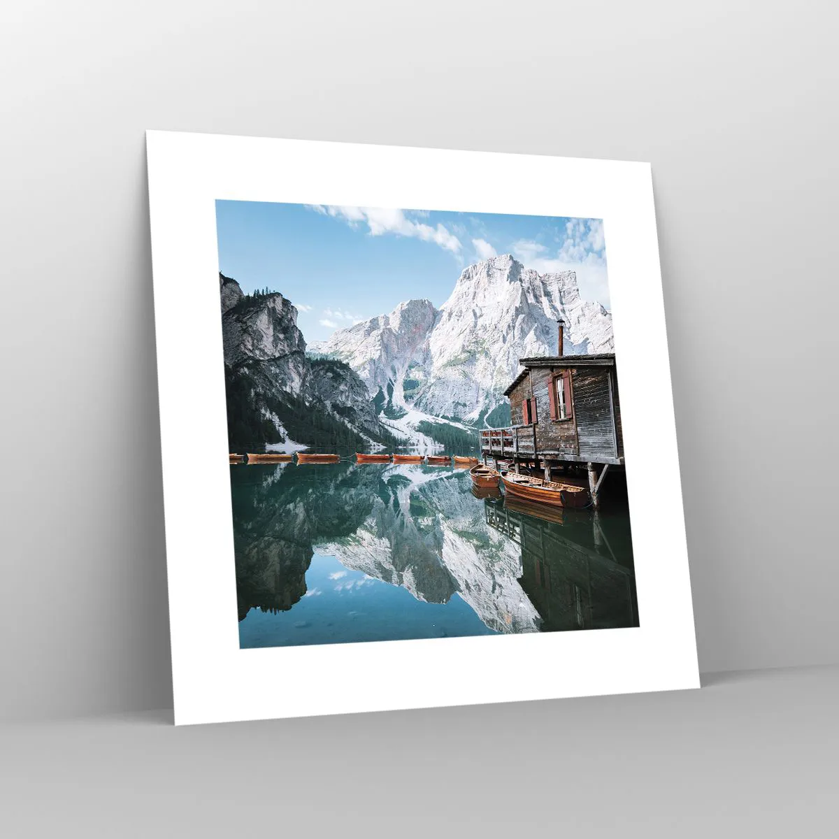 Plakát - Krystalické, horské ráno - 30x30 cm