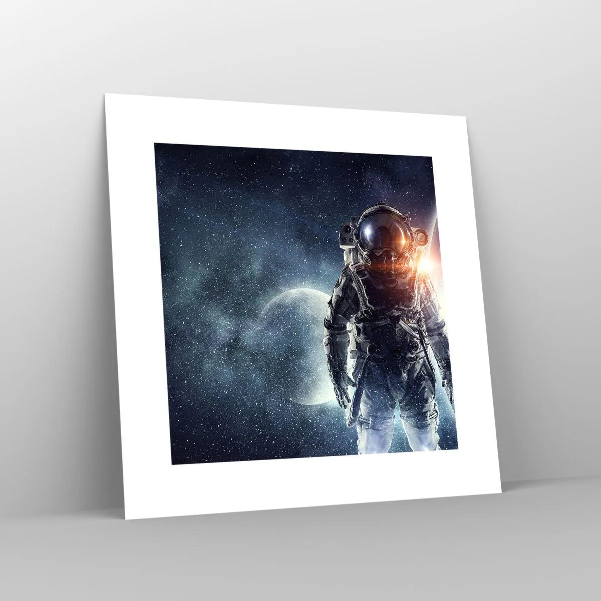 Affisch - Äventyr i rymden - 30x30 cm