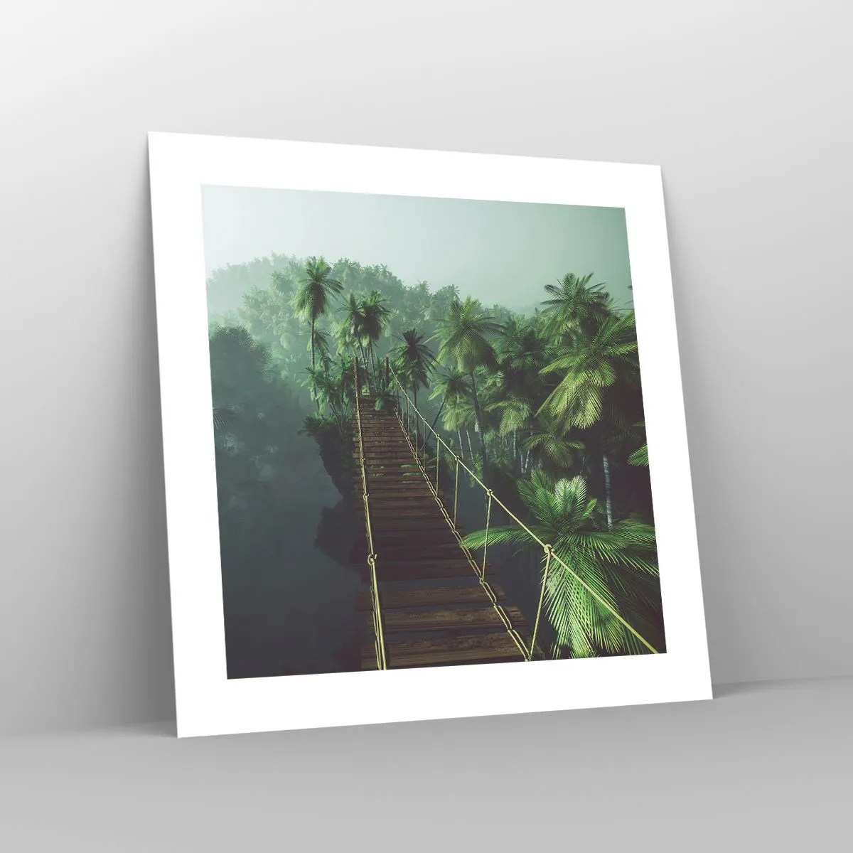 Plakat - Nad kipielą zieleni - 40x40 cm