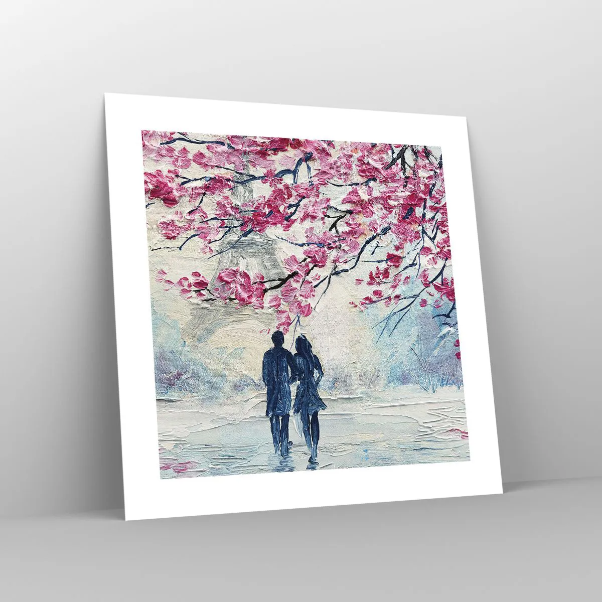 Plagát - Romantická prechádzka - 40x40 cm